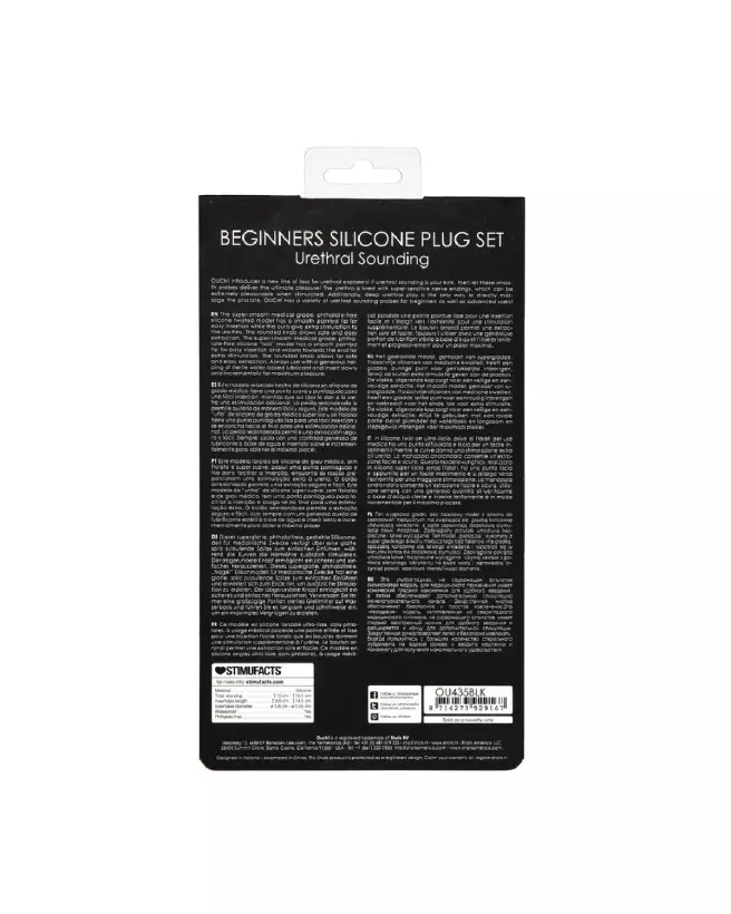Image du Silicone Beginners Plug Set de Ouch! by Shots pour exploration urétrale-3