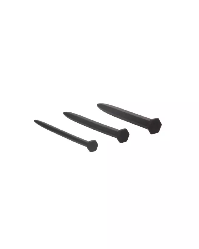 Image du Silicone Rugged Nail Plug Set d'Ouch! by Shots pour stimulation urétrale-4