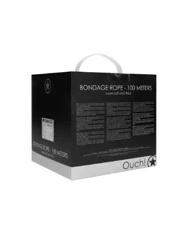 Corde Shibari Ouch! by Shots pour bondage, 100m, durable et sûre-3