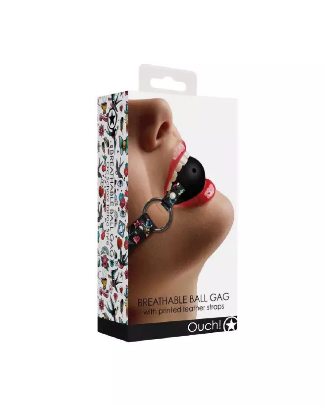 Breathable Ball Gag Ouch! by Shots pour jeux BDSM-2