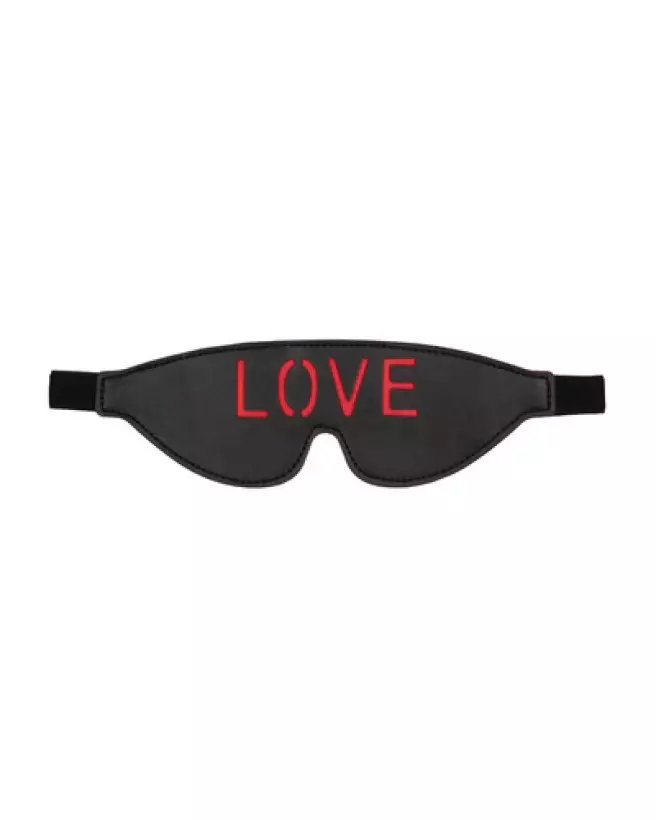 Masque Blindfold LOVE de Ouch! by Shots pour jeux de couple-1