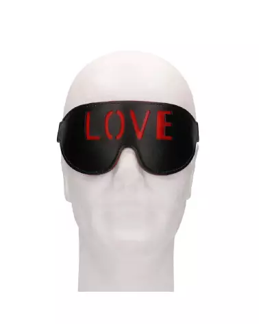 Masque Blindfold LOVE de Ouch! by Shots pour jeux de couple-3