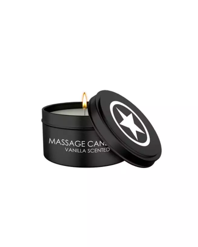 Image de la bougie de massage vanille Ouch! by Shots pour détente et aromathérapie-1