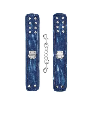 Menottes en denim chevilles Ouch! by Shots pour bondage-4