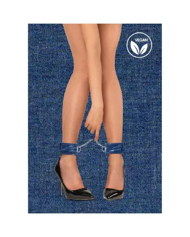 Menottes en denim chevilles Ouch! by Shots pour bondage-6