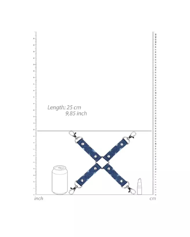Denim Hogtie Ouch! by Shots pour jeux de contrainte en denim-6