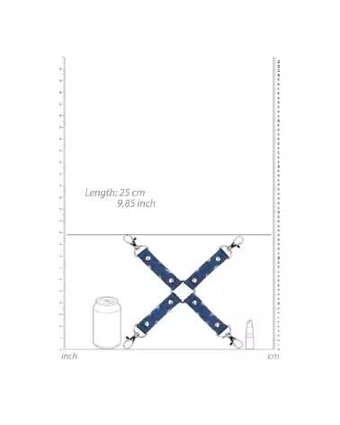 Denim Hogtie Ouch! by Shots pour jeux de contrainte en denim-6