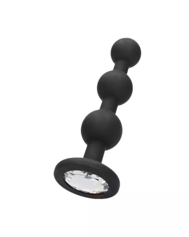 Silicone Beaded Diamond Butt Plug d'Ouch! by Shots pour stimulation anale-1
