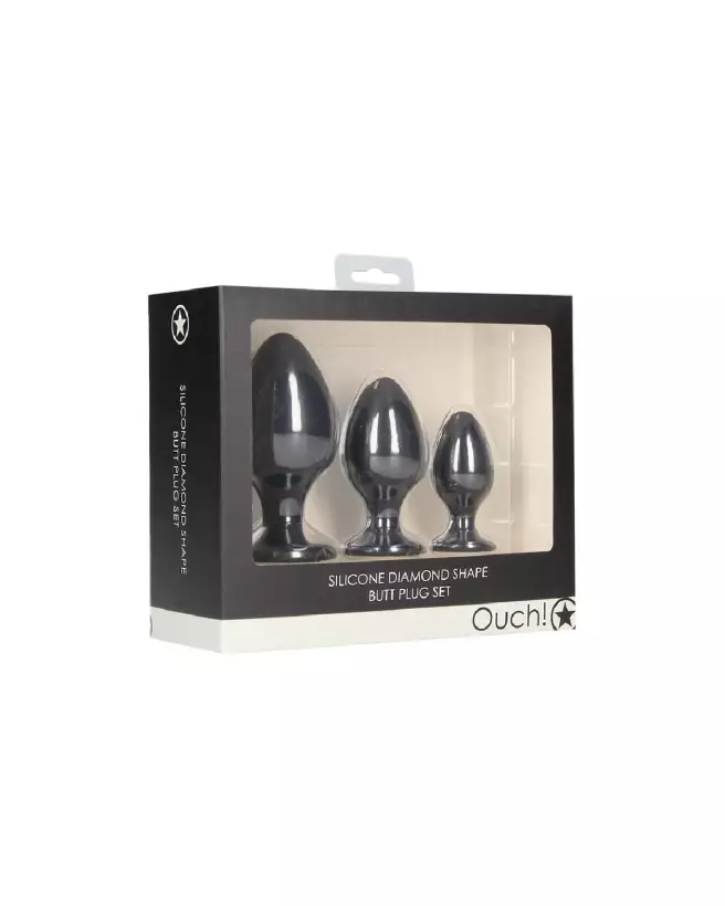 Image du Set de Plugs Anaux Diamond Shape par Ouch! by Shots-2