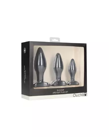 Set de Plugs Anaux Ouch! by Shots pour débutants et experts-2
