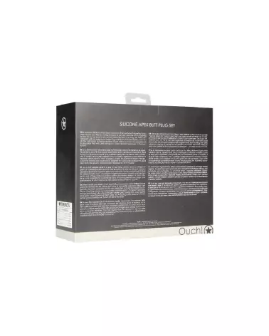 Set de Plugs Anaux Ouch! by Shots pour débutants et experts-3