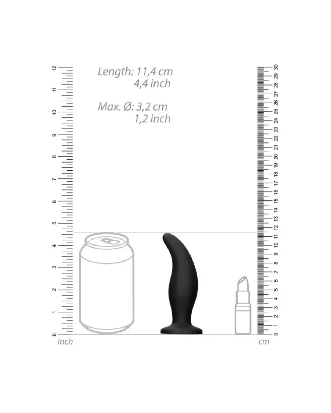 Image du Plug Anal Curve de Ouch! by Shots, confort et sécurité optimisés-6