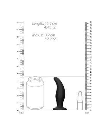 Image du Plug Anal Curve de Ouch! by Shots, confort et sécurité optimisés-6