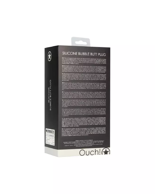 Bubble - Butt Plug de Ouch! by Shots en silicone pour plaisir anal sécurisé et intense-3