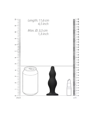 Bubble - Butt Plug de Ouch! by Shots en silicone pour plaisir anal sécurisé et intense-6