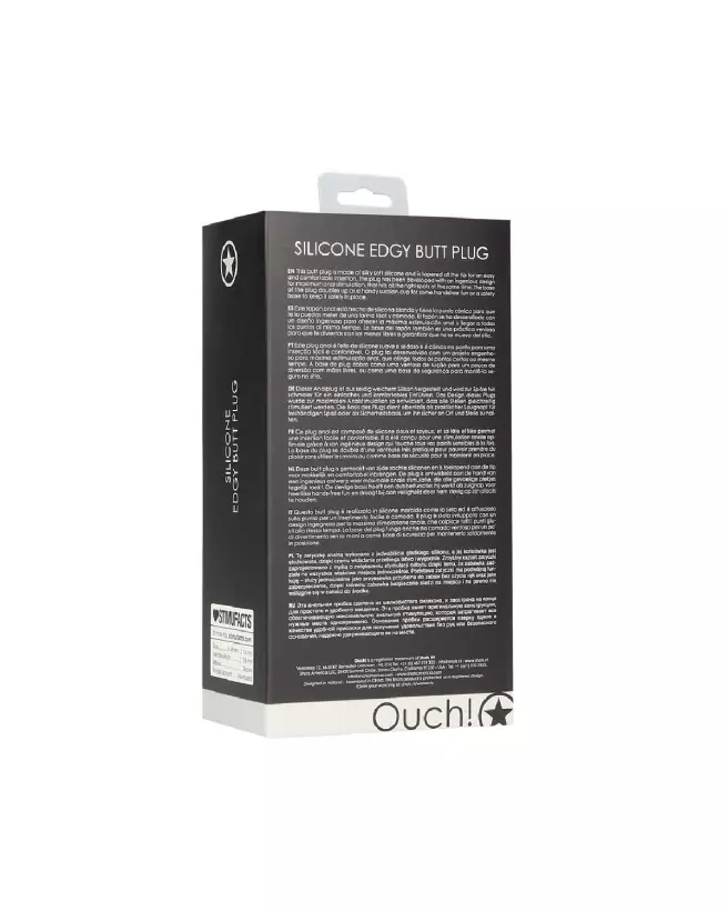 Image du Plug Anal Edgy d'Ouch! by Shots, confort et design élégant pour plaisir anal-3
