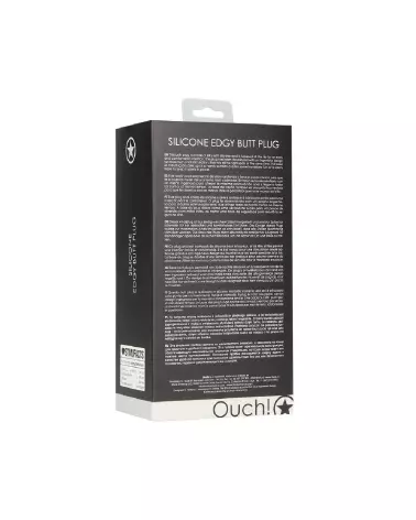 Image du Plug Anal Edgy d'Ouch! by Shots, confort et design élégant pour plaisir anal-3