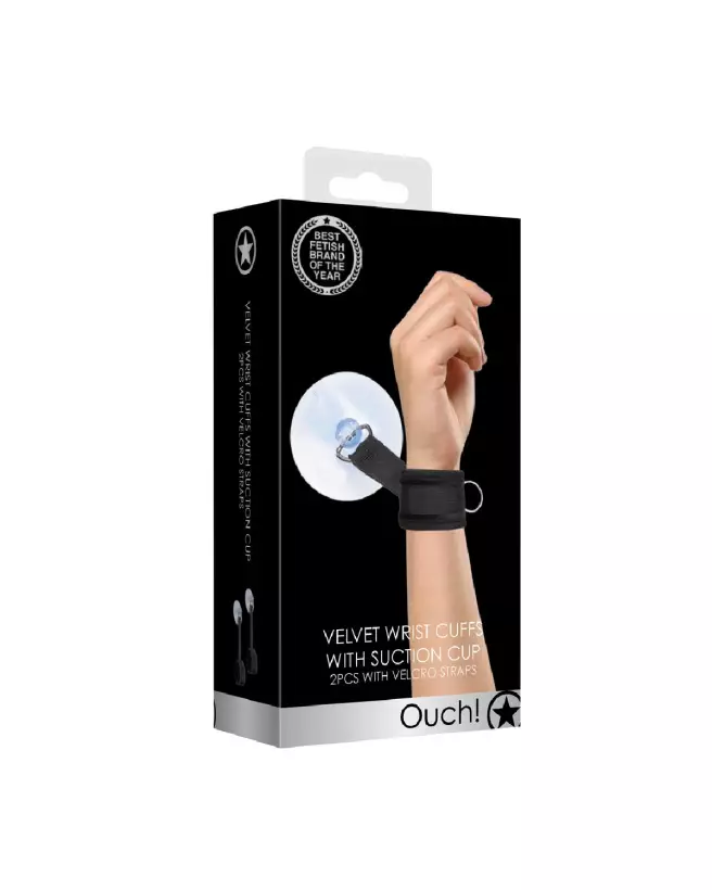 Menottes à ventouse ajustables Ouch! by Shots pour fixation sécurisée et versatile-2