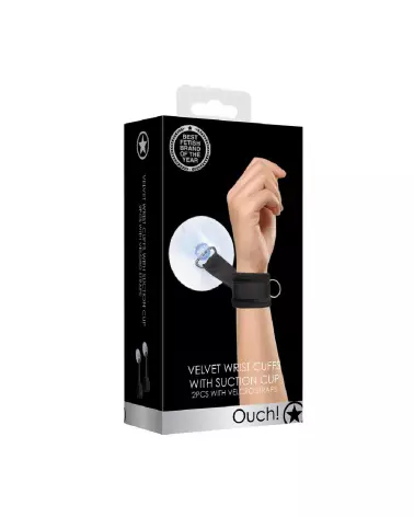 Menottes à ventouse ajustables Ouch! by Shots pour fixation sécurisée et versatile-2