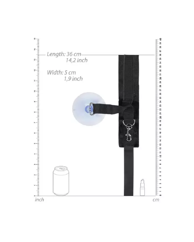 Menottes à ventouse ajustables Ouch! by Shots pour fixation sécurisée et versatile-7