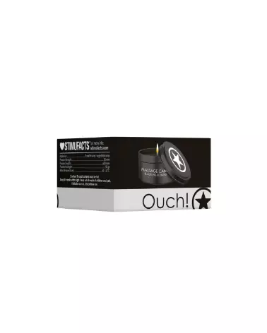 Bougie de massage noire Disobedient de Ouch! by Shots pour relaxation-2