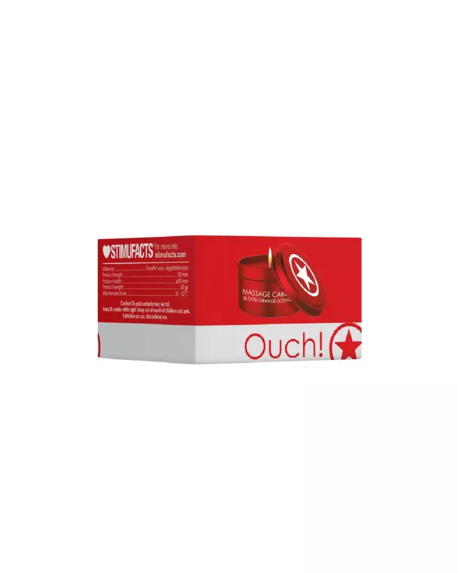Image de la bougie de massage Sinful rouge Ouch! by Shots pour ambiance relaxante et intime-2
