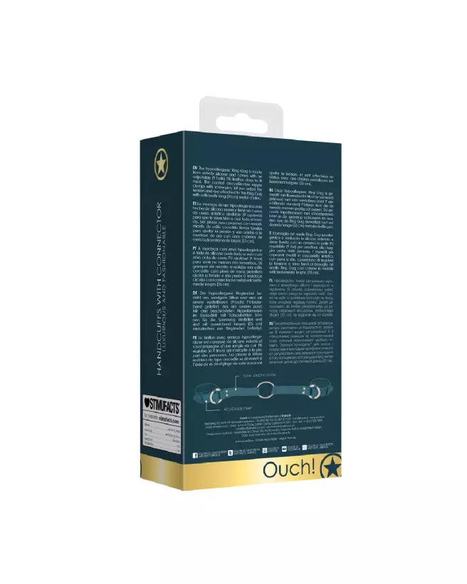 Menottes Ouch! by Shots avec connecteur pour sécurité et jeux de rôle-3