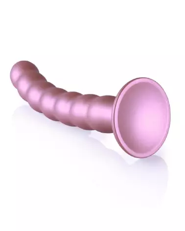 Image du Beaded Silicone G-Spot Dildo Rose Gold de Ouch! by Shots-5