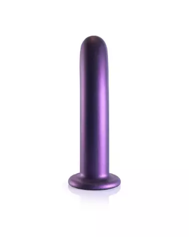 Smooth Silicone G-Spot Dildo Metallic Purple Ouch by Shots-4