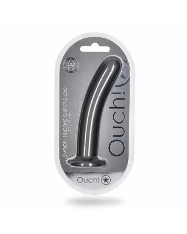 Dildo G-Spot en silicone gunmetal Ouch! by Shots pour stimulation point G-2