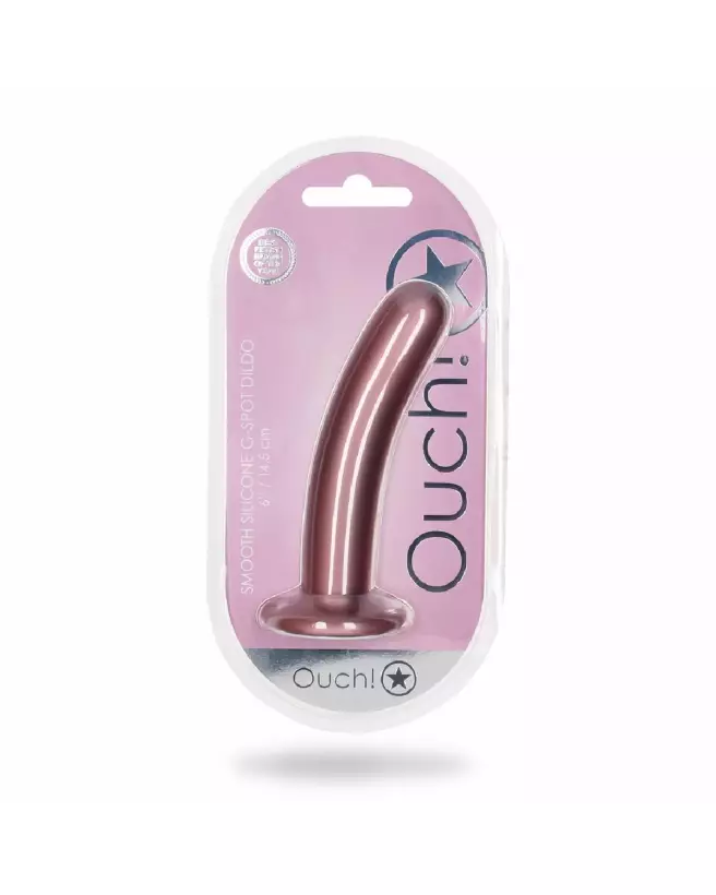 Dildo G-Spot Silicone Rose Gold Ouch! by Shots pour stimulation point G-2