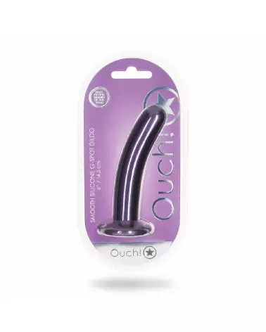 Image du Dildo G-Spot en Silicone Pourpre Métallique de Ouch! by Shots - 14.5 cm-2