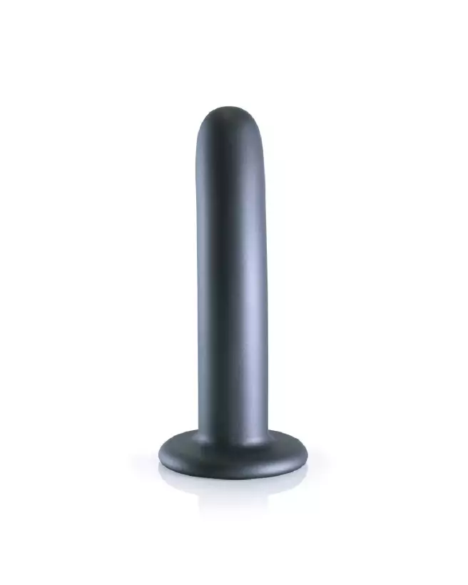 Silicone G-Spot Dildo 14.5 cm Gunmetal Color by Ouch! Shots for Targeted Pleasure-4