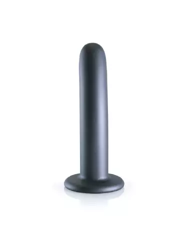 Silicone G-Spot Dildo 14.5 cm Gunmetal Color by Ouch! Shots for Targeted Pleasure-4