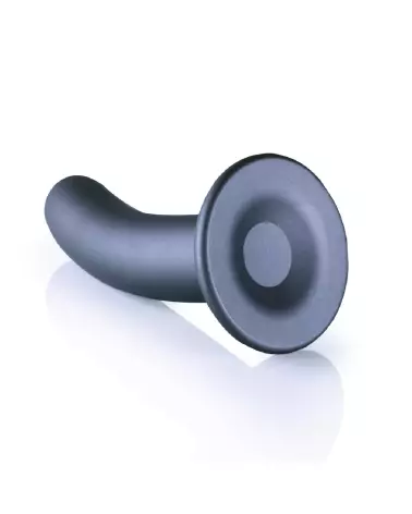 Silicone G-Spot Dildo 14.5 cm Gunmetal Color by Ouch! Shots for Targeted Pleasure-5