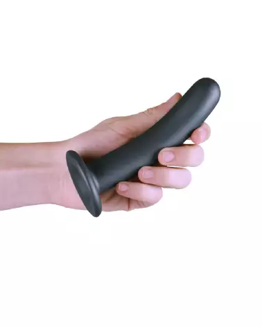 Silicone G-Spot Dildo 14.5 cm Gunmetal Color by Ouch! Shots for Targeted Pleasure-7