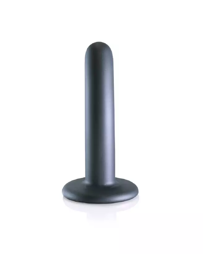 Silicone G-Spot Dildo 12 cm Gunmetal by Ouch! Shots for Intense Pleasure-4