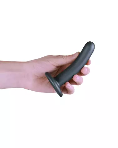 Silicone G-Spot Dildo 12 cm Gunmetal by Ouch! Shots for Intense Pleasure-7