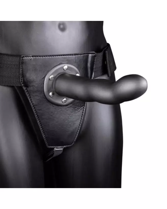 Gode ceinture creux courbé gunmetal 20 cm Ouch! by Shots-1