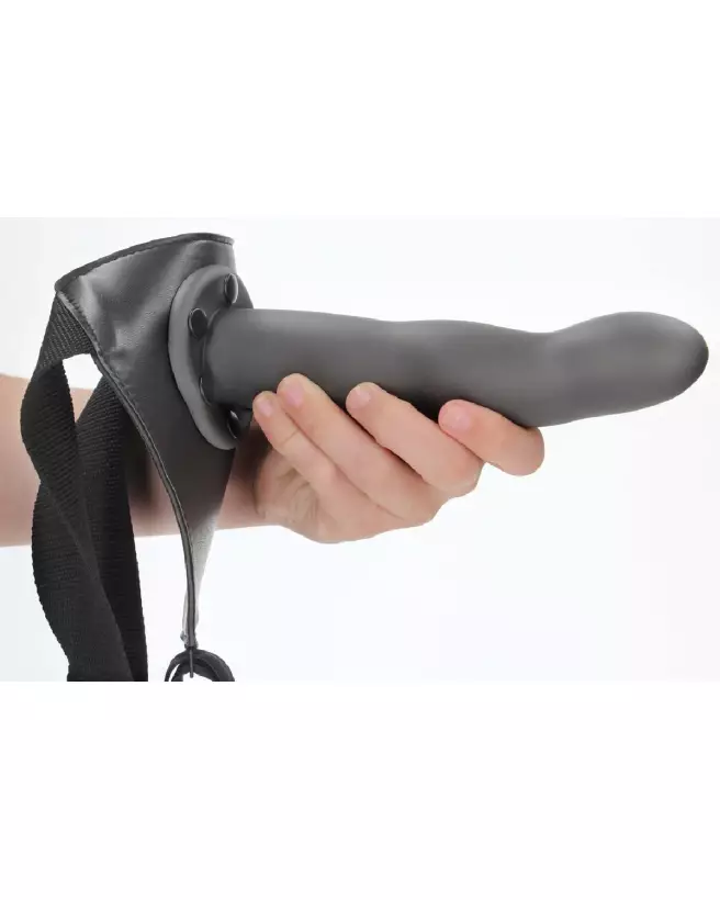 Gode ceinture creux courbé gunmetal 20 cm Ouch! by Shots-7