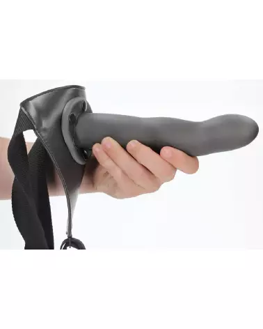 Gode ceinture creux courbé gunmetal 20 cm Ouch! by Shots-7