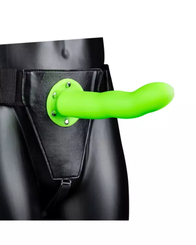 Glow in the Dark Strap-On Neon Green 20cm Ouch! by Shots-1