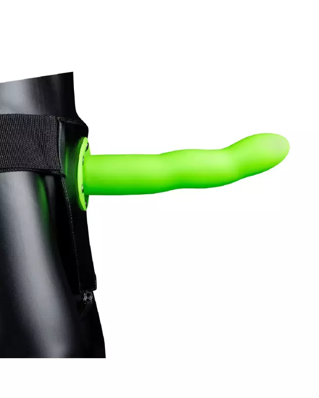Glow in the Dark Strap-On Neon Green 20cm Ouch! by Shots-4