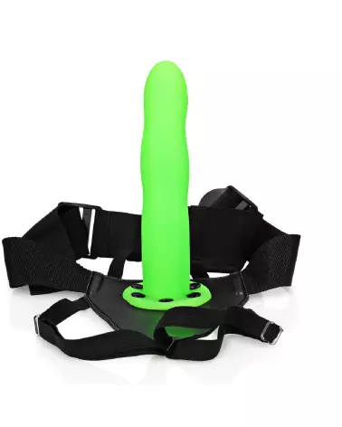 Glow in the Dark Strap-On Neon Green 20cm Ouch! by Shots-6