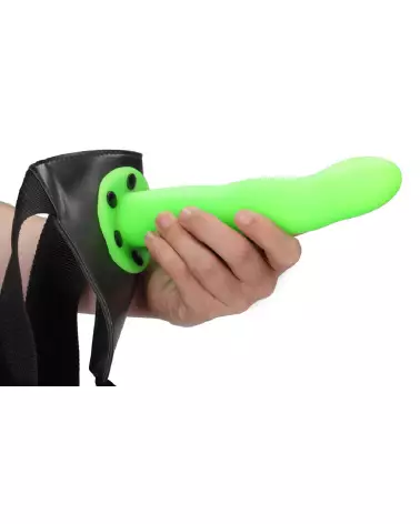Glow in the Dark Strap-On Neon Green 20cm Ouch! by Shots-7