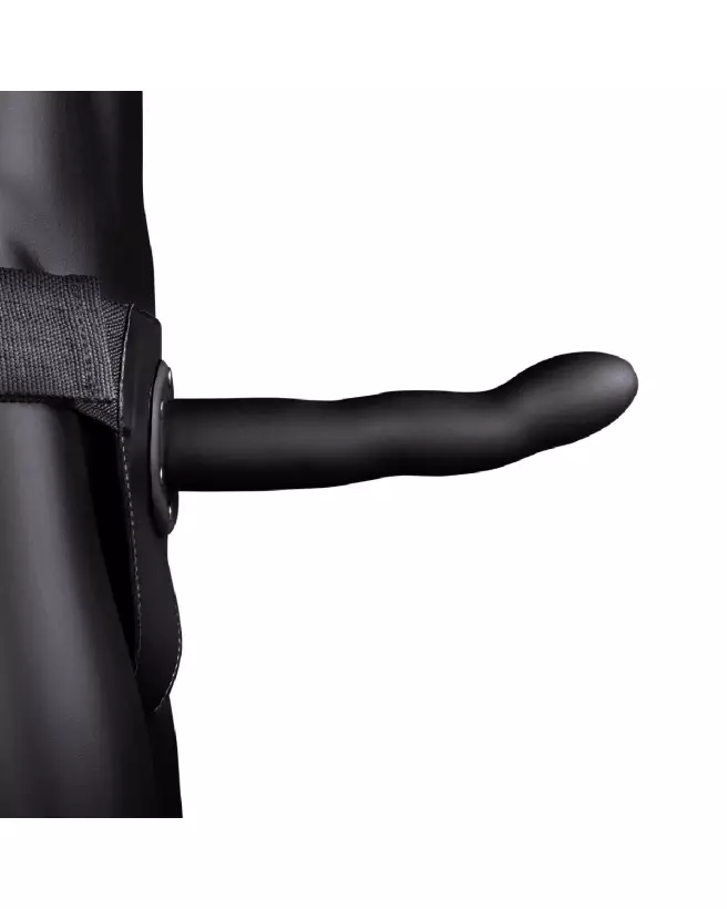 Gode Ceinture Creux Courbé Noir 20 cm Ouch! by Shots, Strap-On Réaliste-4