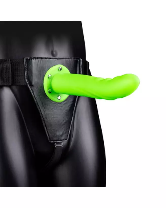 Gode ceinture courbé phosphorescent vert néon Ouch! by Shots-1