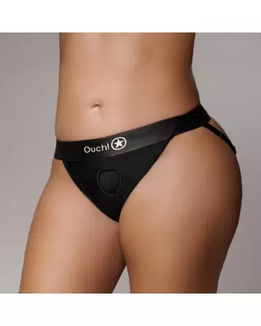 Harnais Vibrant Ouch! XL/XXL Noir - Gode Ceinture Érotique-1