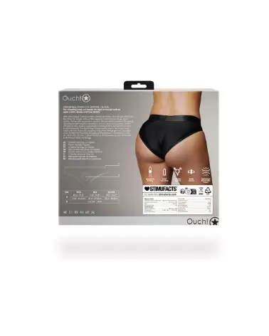 Image du Vibrating Strap-on Hipster XL/XXL Noir de Ouch! by Shots, gode ceinture ajustable-4