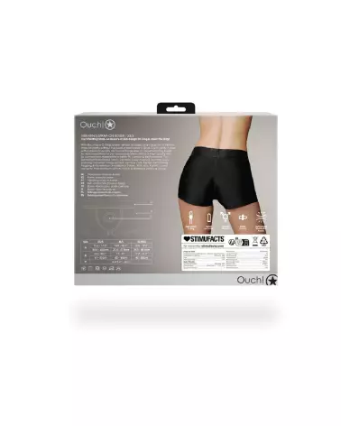 Vibrating Strap-on Boxer XS/S Black Ouch! by Shots, Gode Ceinture Réglable-4